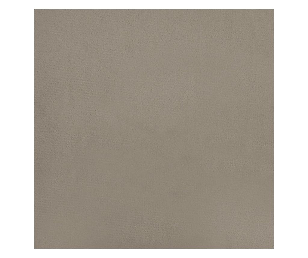 Sedežna garnitura z taburejem, svetlo siva, žamet - 6