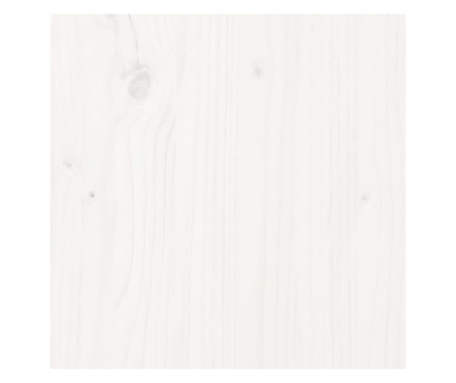 Bancă de hol, alb, 80x40x43 cm, lemn masiv de pin