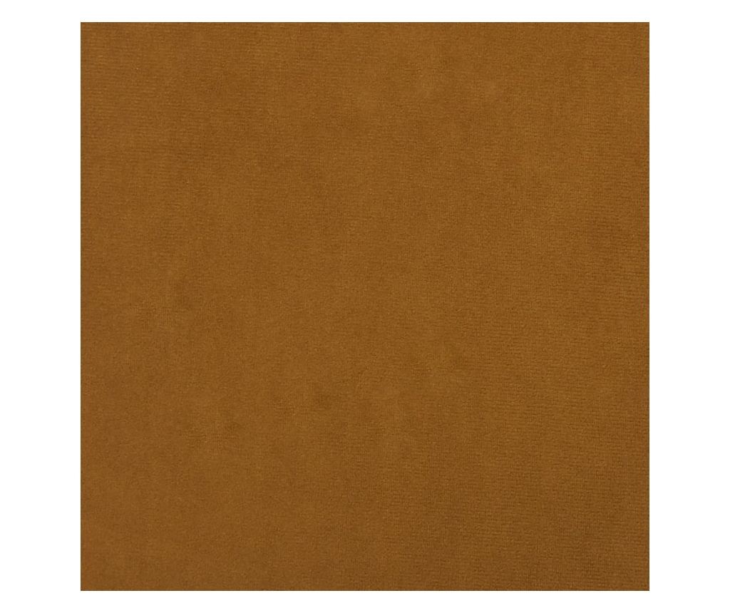 Sedežna garnitura z taburejem, rjava, žamet - 8