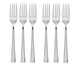 HISAR LARA Set 6 furculite pentru desert, profesionale, inox 18/10, L16,3cm
