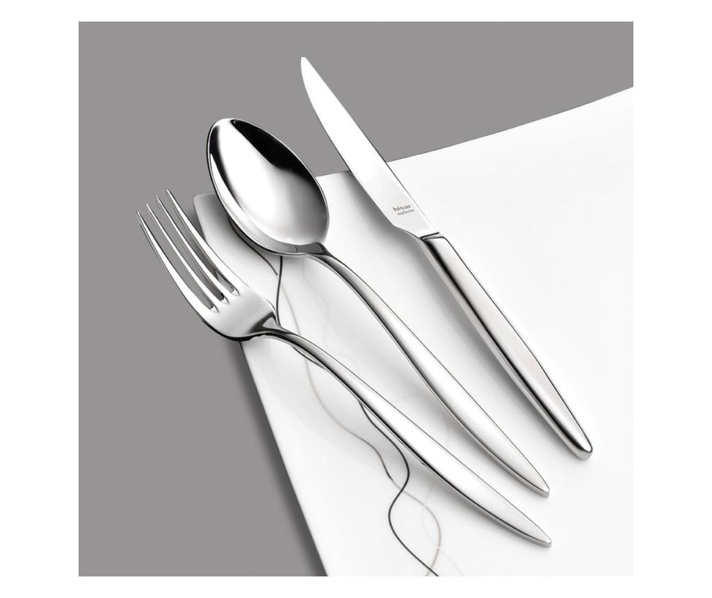 HISAR MERCURY Set 6 linguri pentru desert, inox 18/10, L16,6cm - 2