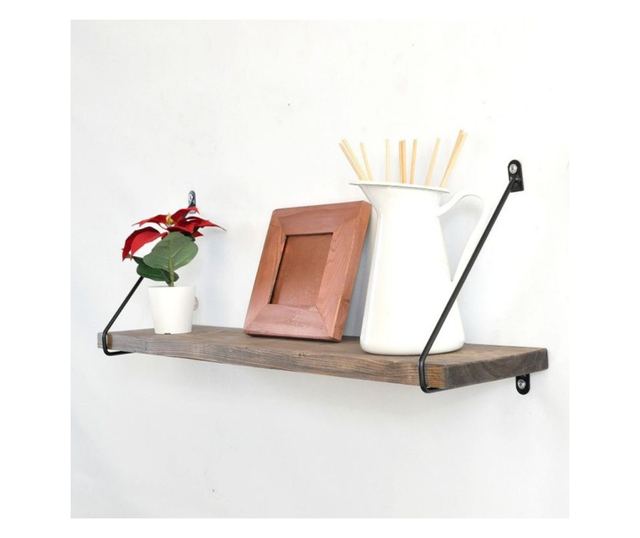 Bibliotecă Evila Originals 792EVL2742, 60x20 cm, molid, maro