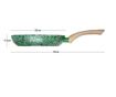 Tigaie Fissman-Malachite, aluminiu, verde/maro