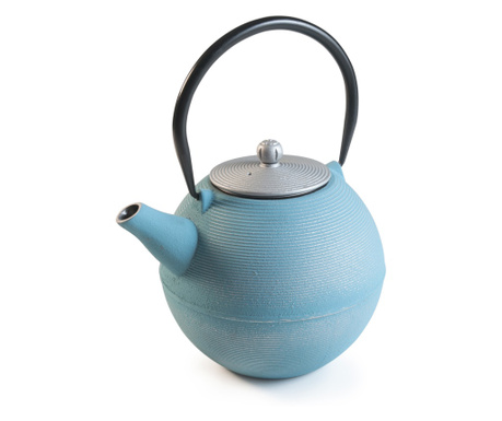 Zestaw do herbaty Ibili-Oriental, żeliwo, 15x12 cm, turkus/czarny