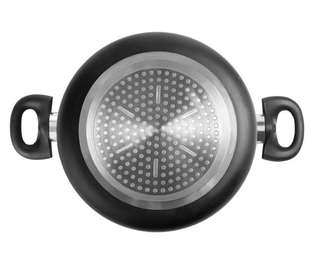 Ibili-Inducta tésztafazék, alumínium, 22x15 cm, fekete