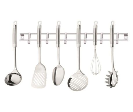 Set ustensile bucatarie Carl Schmidt Sohn, otel inoxidabil, gri