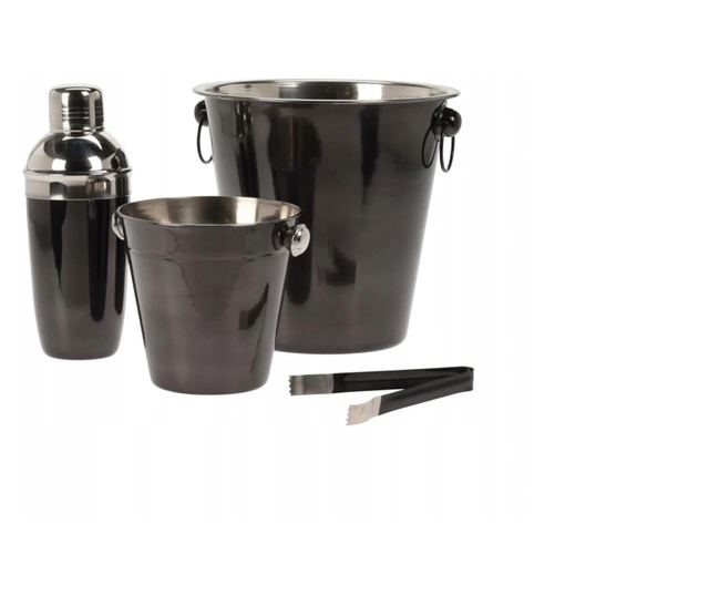 Koopman-Excellent Houseware bár tartozék készlet, rozsdamentes acél, fényes fekete