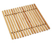 Kiváló háztartási edénytartó, bambusz, 18x18x0,6 cm, barna