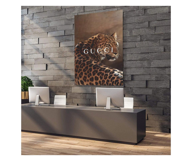 Vászonnyomat Vászonnyomat, Gucci Leopard, 80x120cm 80x120 cm
