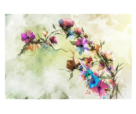 Tablou canvas, ramura cu flori,  30x50 cm