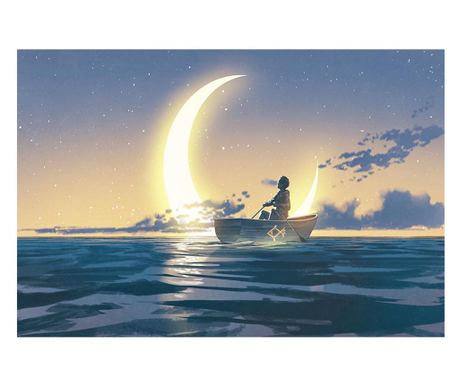 Картина на платно, Rowing Of The Moon, 30x50cm - Vivre
