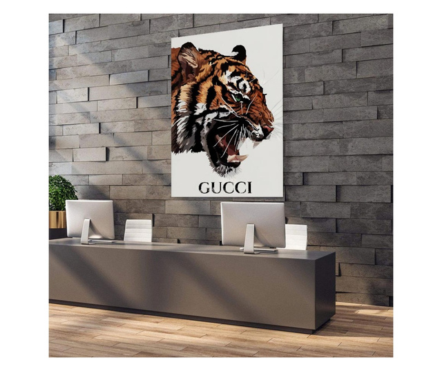 Vászonnyomat Vászonnyomat, Gucci Tiger, 80x120cm 80x120 cm