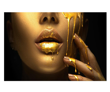 Slika, Golden Lips, 50x70cm