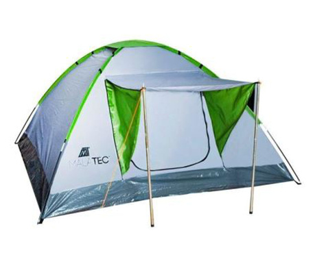 Къмпинг палатка, 2-4 човека, с тента, покривало с дръжка, 200x200x110 см, Монтана, Malatec