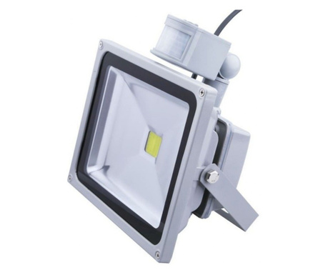 Proiector LED, KlaussTech, 50 , 6500K, Senzor de Miscare, Unghi de Luminare 120 grade, 3750 Lumeni, Alb
