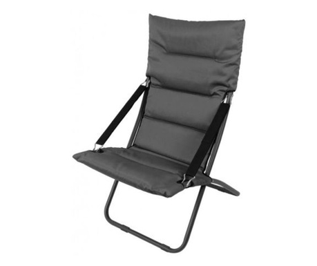 Сгъваем стол градински, къмпинг, риболов, сив, 60x60x90 см, Strend Pro