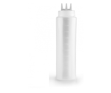 Szirupos palack Ibili-Flex munkalap, műanyag, 1000 ml, fehér