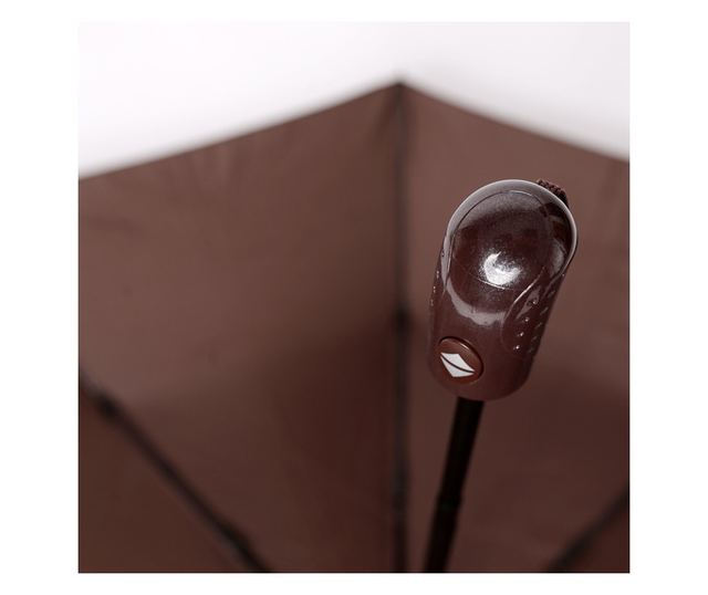 Umbrela pliabila, cu functia de deschidere/inchidere automata, rezistenta la vant, Maro, 90cm