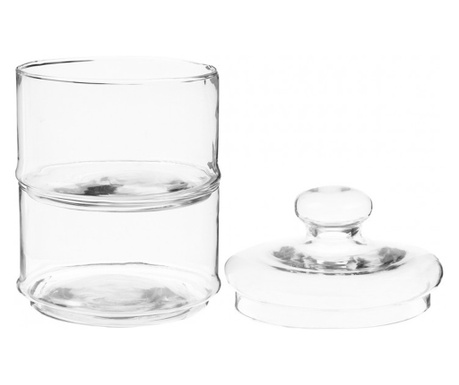 Recipient depozitare prajituri Alexa, sticla, 3.6 litri, 17x27 cm