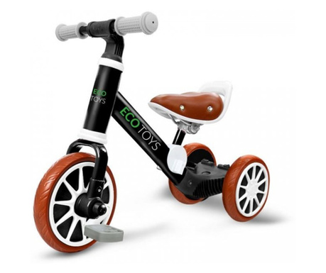 3 в 1 колело за баланс с педали за деца MCT LC-V1322 - Черен