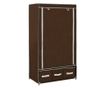 282458 Wardrobe Brown 87x49x159 cm Fabric