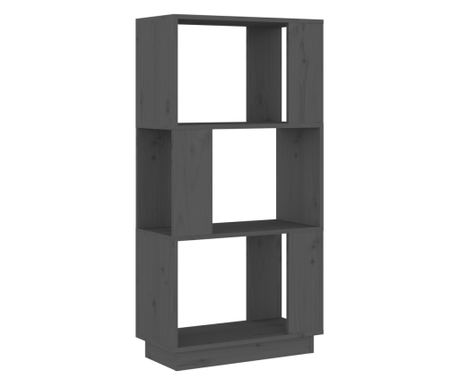 Ormarić za knjige / sobna pregrada sivi 51x25x101 cm borovina 