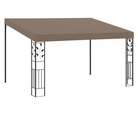 Paviljon za namestitev na steno 4x3x2,5 m taupe