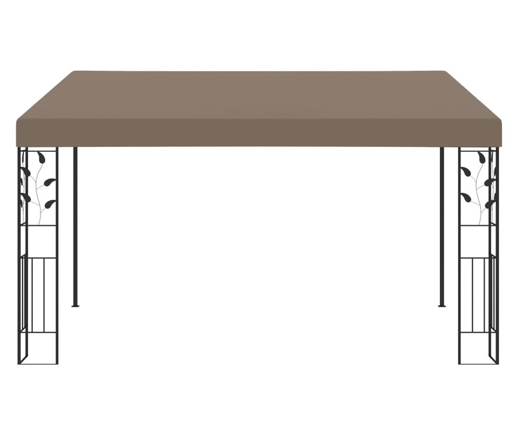 Стенен павилион, цвят taupe, 4 x 3 x 2,5 м - 2