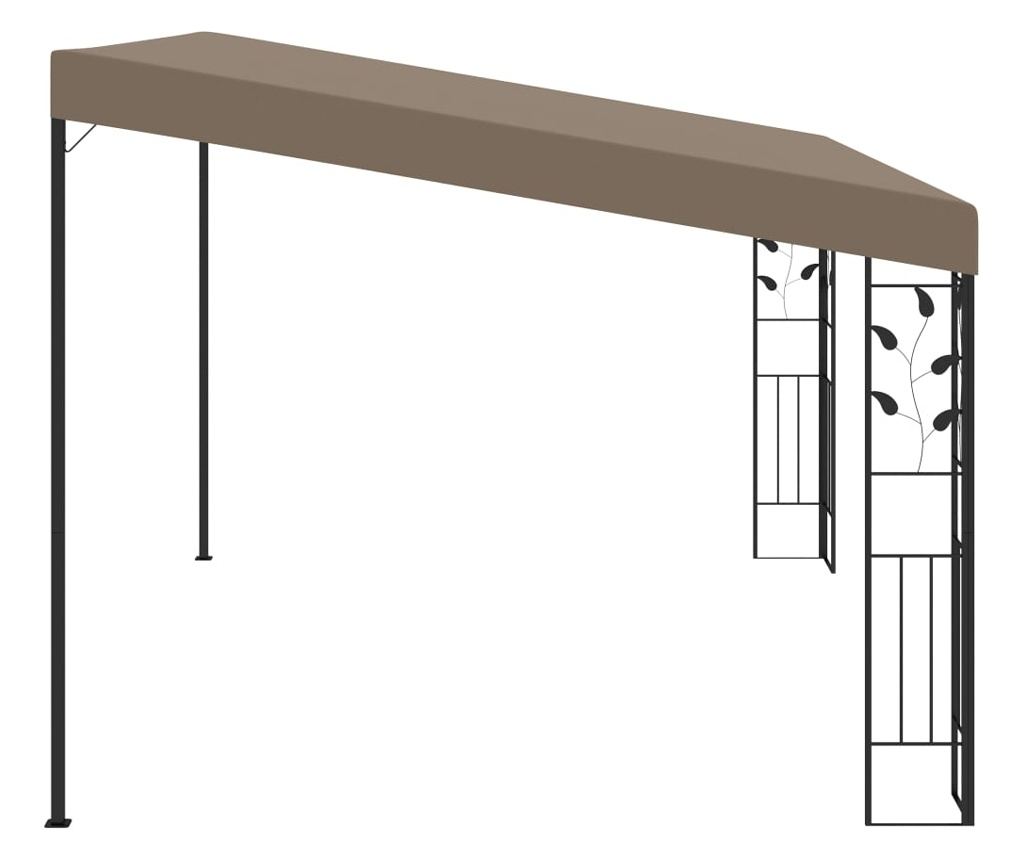 Стенен павилион, цвят taupe, 4 x 3 x 2,5 м - 3