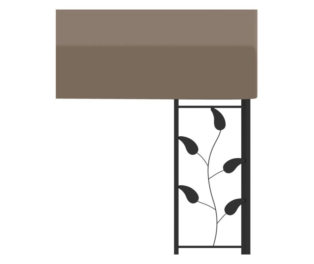 Стенен павилион, цвят taupe, 4 x 3 x 2,5 м - 5