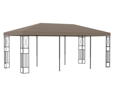 Pavilion, gri taupe, 6 x 3 m, material textil