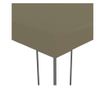 Vrtni paviljon, Taupe siva, 3 x 3 m, 180 g/m² thumbnail 3