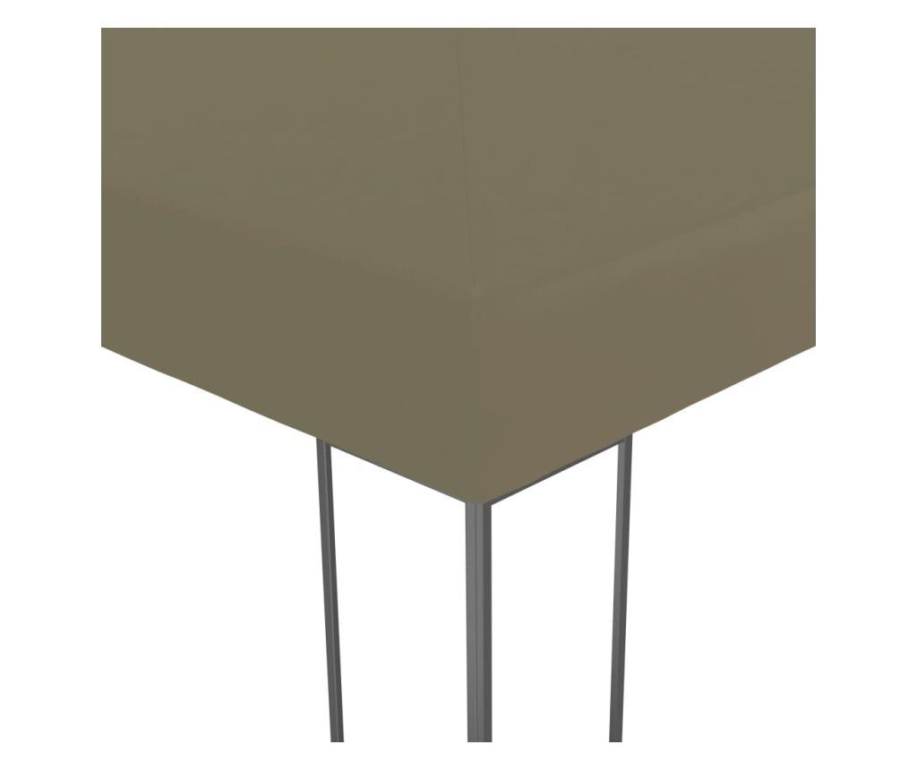 Vrtni paviljon, Taupe siva, 3 x 3 m, 180 g/m² - 3