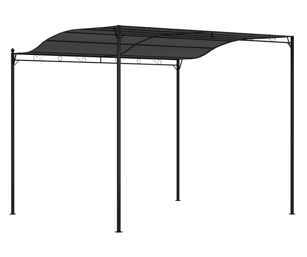 Слънцезащитна козирка, антрацит, 3 x 2,5 м - 4