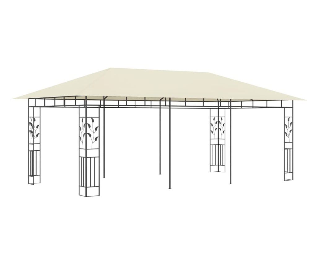 Κιόσκι με Κουνουπιέρα, Κρεμ, 6 x 3 x 2.73 μ. - 2