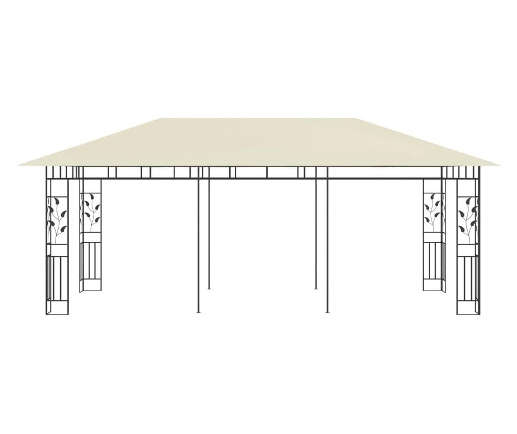 Κιόσκι με Κουνουπιέρα, Κρεμ, 6 x 3 x 2.73 μ. - 3