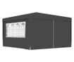 Професионална шатра за парти с антрацитни странични стени 4x4m 90g/m² thumbnail 1
