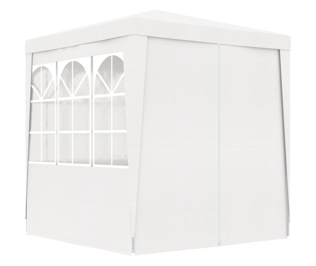 Професионална шатра за парти с бели стени, 2 x 2 m, 90 g/m² - 4