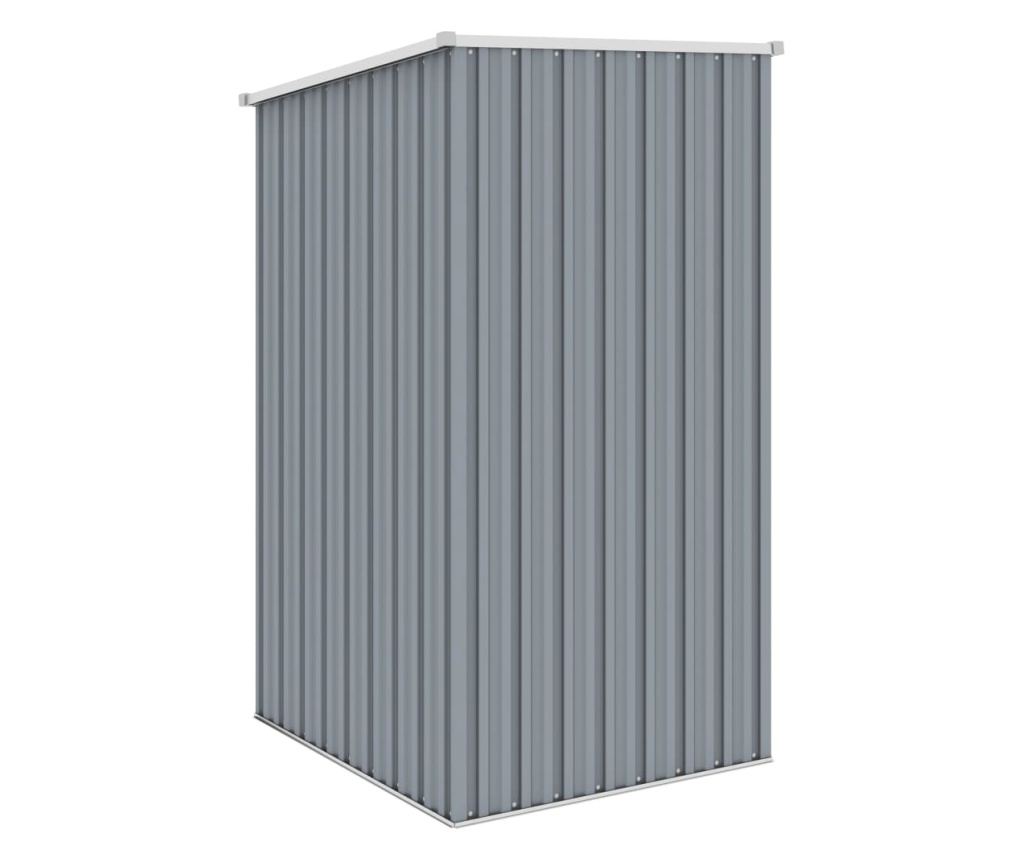 Градински навес, сив, 87 x 98 x 159 см, поцинкована стомана - 4