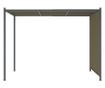 Vrtna pergola s sklopivim krovom u boji sivkasto smeđe 3x3m 180 g/m² thumbnail 3