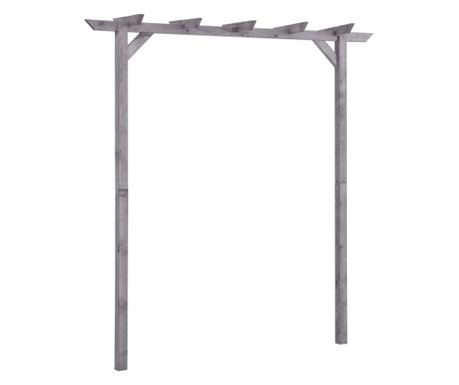 Κήπος Πέργκολα, Γκρι, 200x40x205 εκ., Επεξεργασμένο Ξύλο Πεύκου