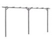 Vrtna pergola, siva, 400 x 40 x 205 cm, tretirani bor thumbnail 1
