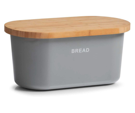 Kutija za kruh,melamin/ bambus, sivi,Zeller 25357, Zeller