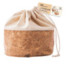 Košara za kruh, platno i pluto, veličina L, KB10, Nuts