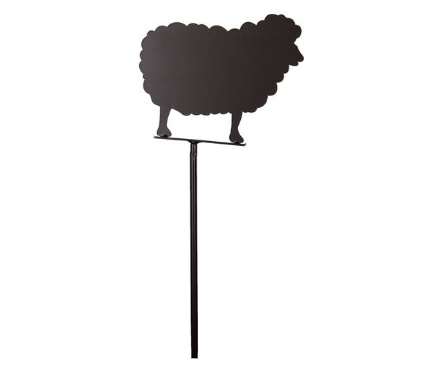Smeđi metalni vrtni ukras 25x2x120 cm