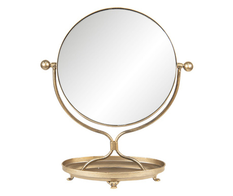 Огледало Маса Метал Златен 36x15x43 См