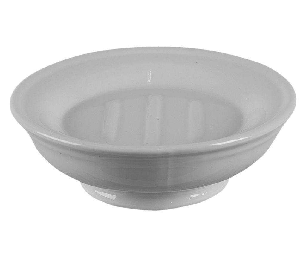 Savoniera ceramica alba 14x5 cm - 2