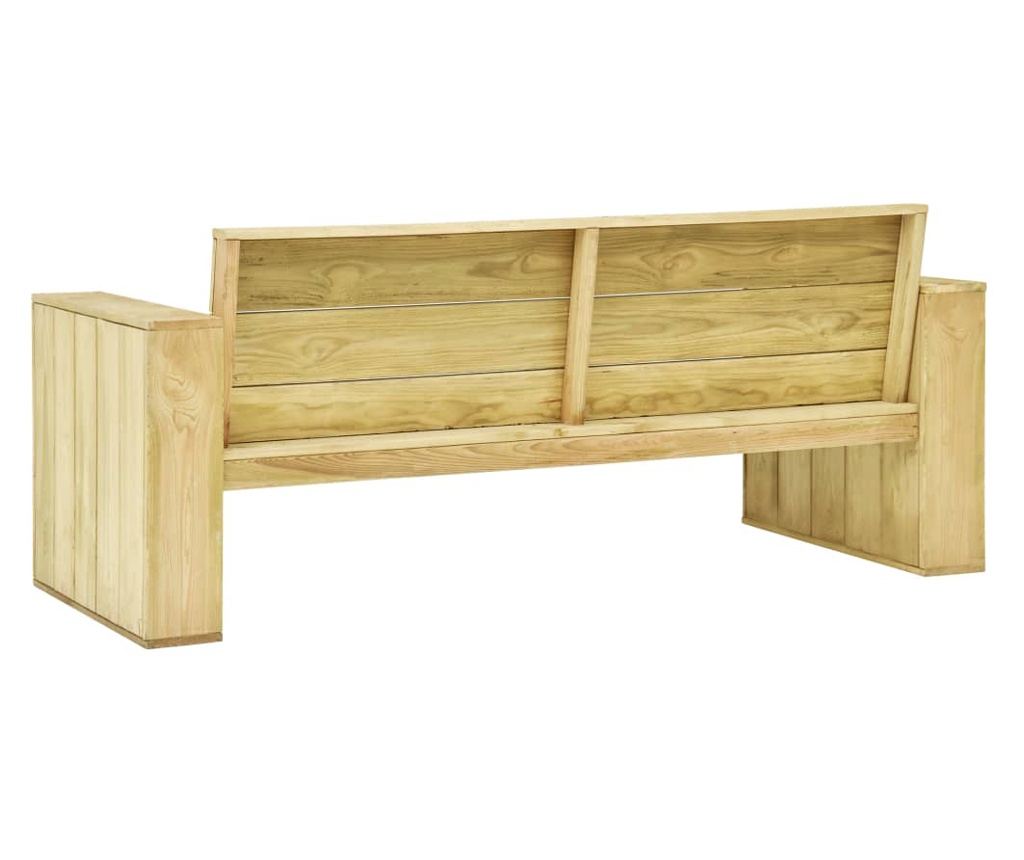 Vrtna klupa, 179 cm, tretirani bor - 4