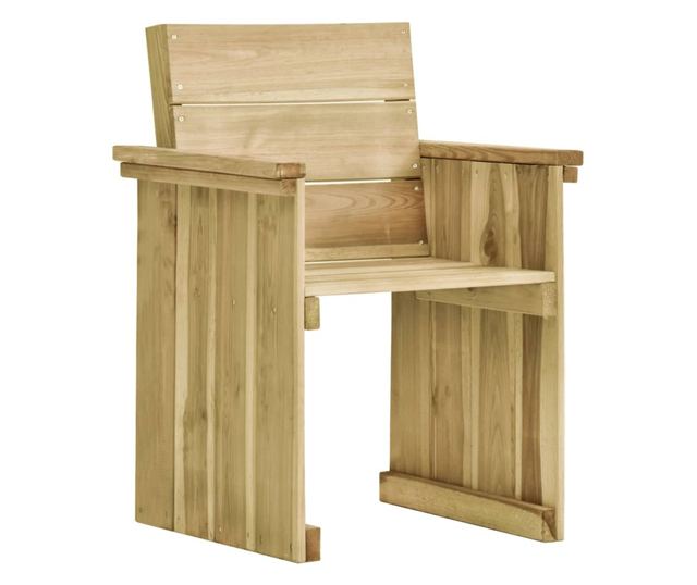 Vanjski set namještaja, 5 dijelova, tretirano borovo drvo