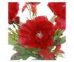 Buchet 5 bujori artificiale PAMI,F1021-1, 28cm Rosu thumbnail 4